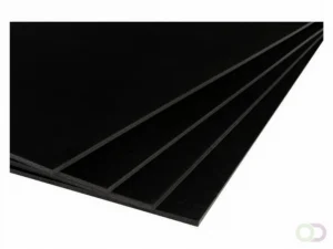 Foamboard – Zwart – 50 x 70 cm – 5mm dik – 5 stuks - Foamtastic Crafts