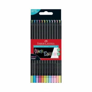 Faber Castell – Black Edition – 12 stuks NEON + PASTEL - Foamtastic Crafts