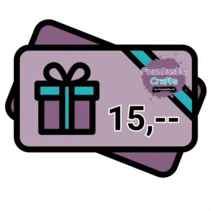 Giftcard 15 euro - Foamtastic Crafts