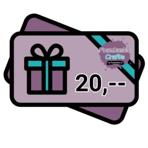 Giftcard 20 euro - Foamtastic Crafts