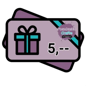 Cadeaubon 5 euro - Foamtastic Crafts