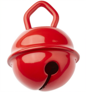 Belletje voor speenketting, Rood - Foamtastic Crafts