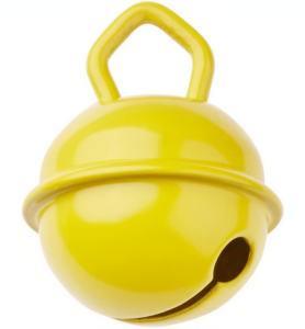 Belletje voor speenketting, Geel - Foamtastic Crafts