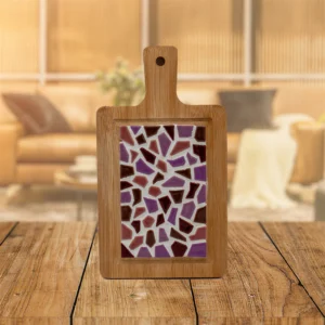 DIY Mozaïek Borrelplank Klein Pakket – Roze – Creatief Knutselpakket - Foamtastic Crafts