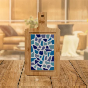 DIY Mozaïek Borrelplank Klein Pakket – Blauw – Zelf Maak Set - Foamtastic Crafts