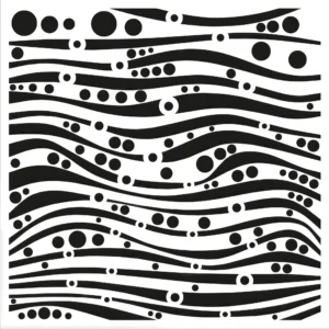 IndigoBlu – 6×6 Stencil – Spotty Lines - Foamtastic Crafts