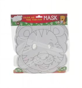 Kartonnen Maskers Jungle Dieren 4 stuks - Foamtastic Crafts