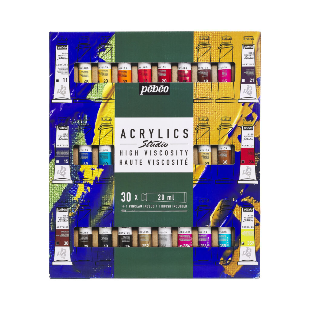 Pébéo Studio Acrylic Set – 30 × 20 ml - Foamtastic Crafts