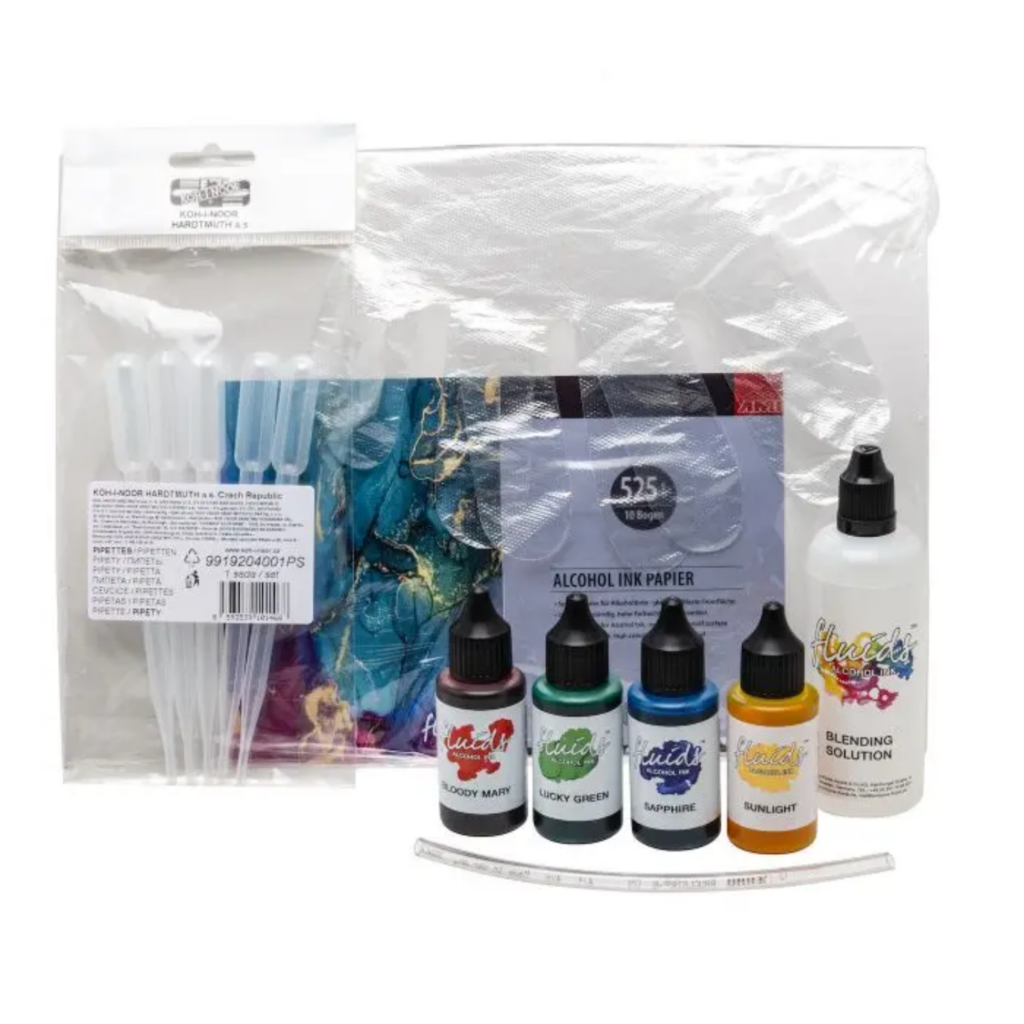 Octopus Fluids – Alcoholinkt Set Transparant - Foamtastic Crafts